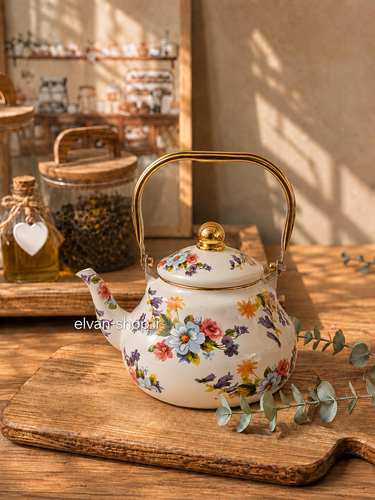 کتری لعابی وارداتی گلبهار | الوان شاپ
