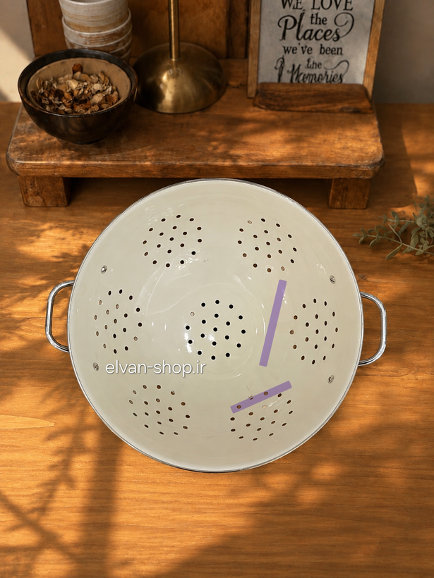 آبکش لعابی طرح ایکیا ۲۸ سانتی | الوان شاپ